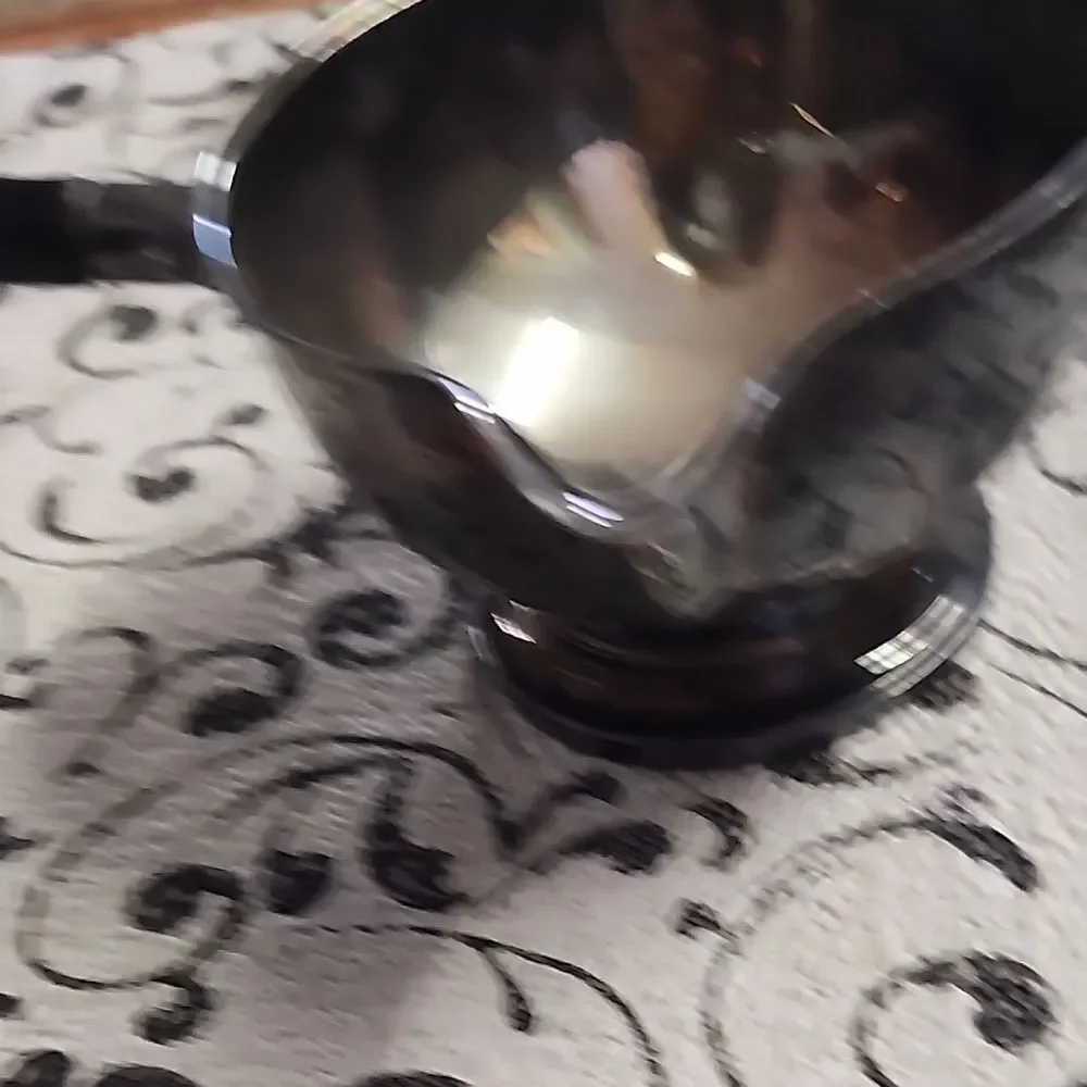 Silver and Black Sauce Ladle